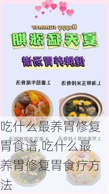 吃什么最养胃修复胃食谱,吃什么最养胃修复胃食疗方法